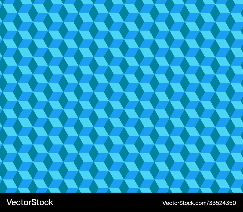 Abstract cube pattern fully seamless 3d vector image