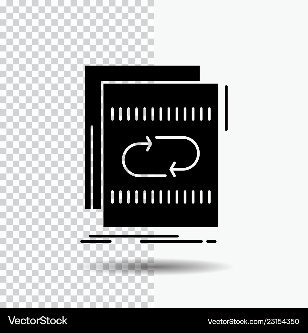 Audio file loop mix sound glyph icon Audio file loop mix sound glyph icon vector image