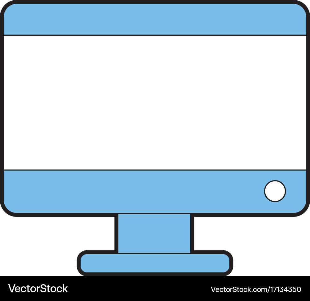 Electronic computer technology with database Vector Image