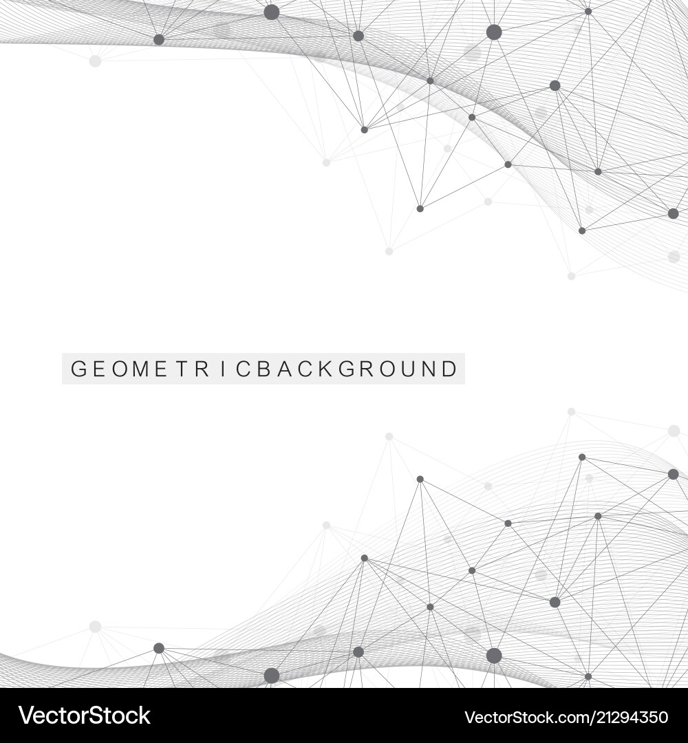 Geometric abstract background with connected lines Geometric abstract background with connected lines vector image
