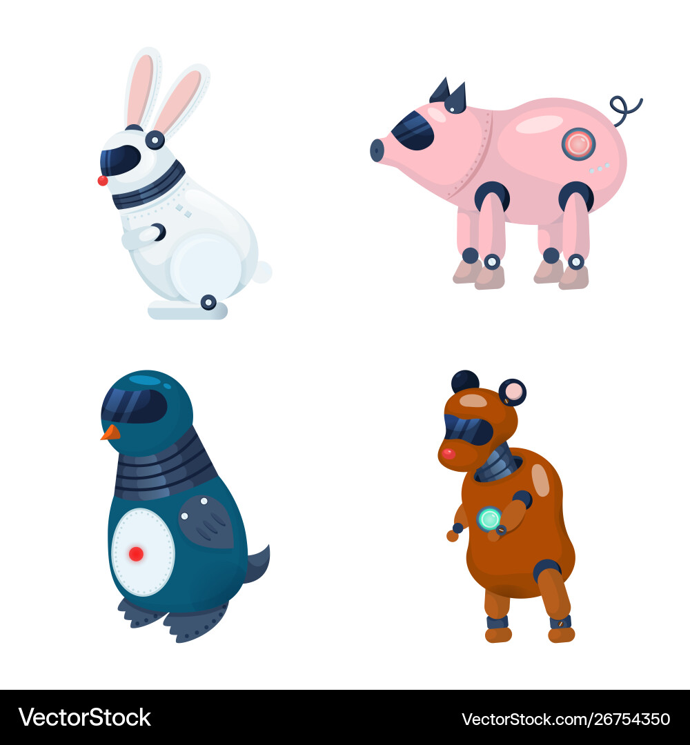 Isolated object robot and cybernetic symbol Isolated object robot and cybernetic symbol vector image