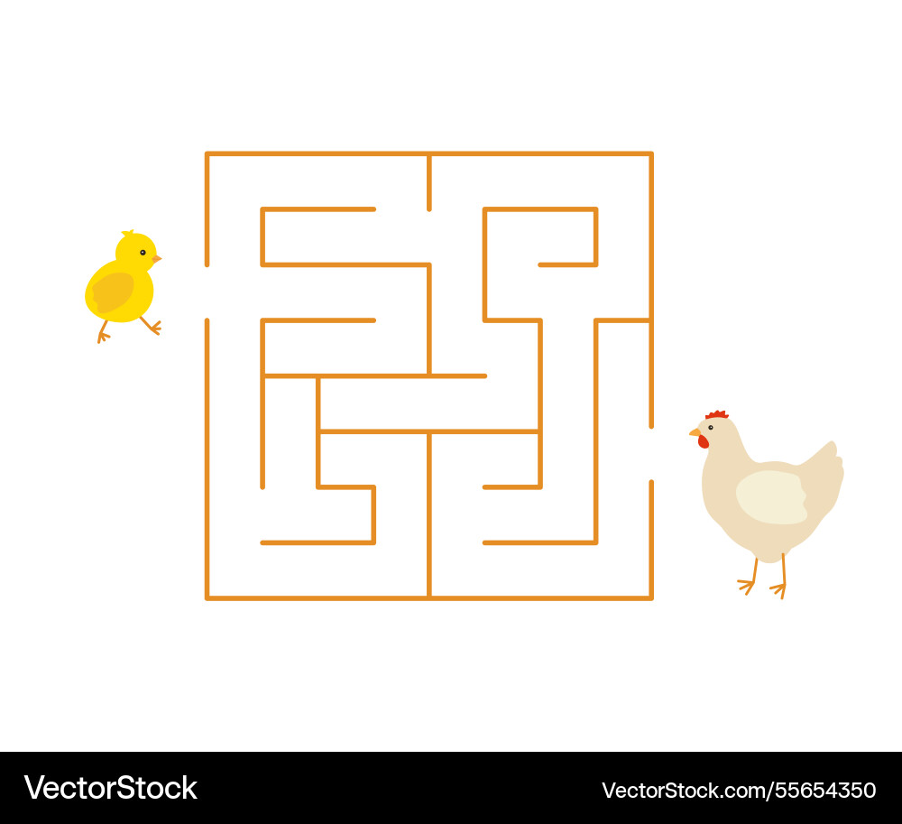 Labyrinth children game logic challenge Labyrinth children game logic challenge vector image