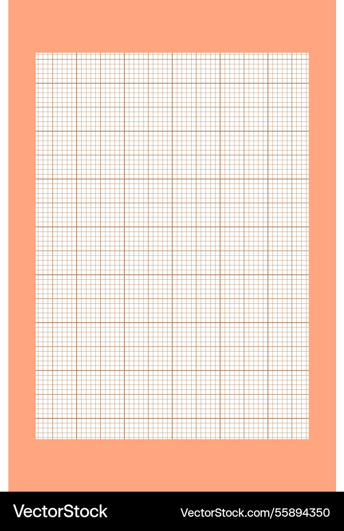 Millimeter graph paper grid abstract squared vector image