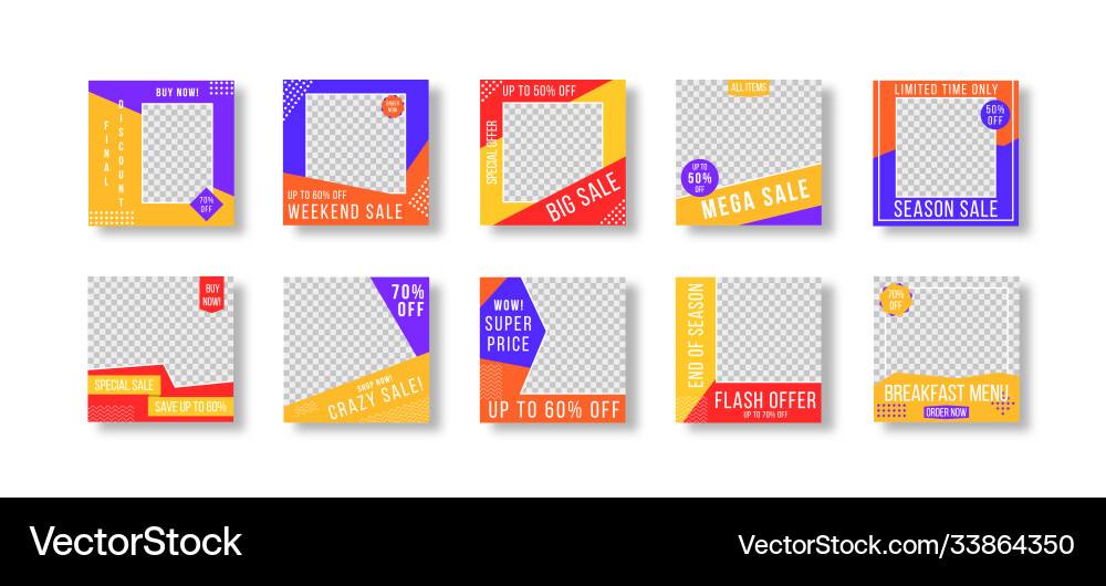 Post layout template vector image