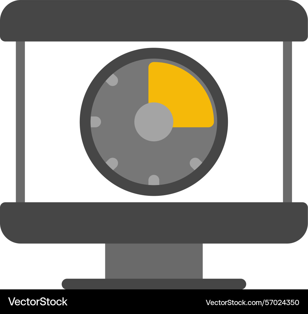 Presentation timer flat style icon design Vector Image