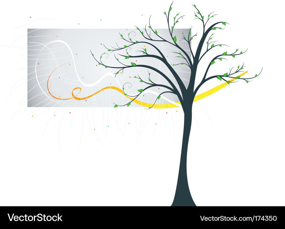 Spring tree vector image