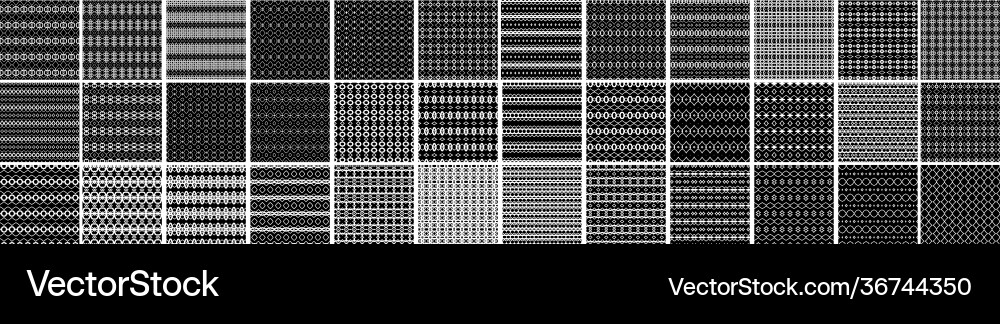 Universal different geometric seamless patterns Vector Image