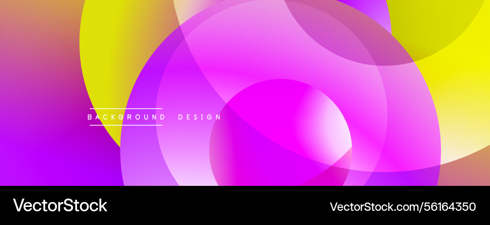 Vibrant overlapping circles create abstract Vibrant overlapping circles create abstract vector image