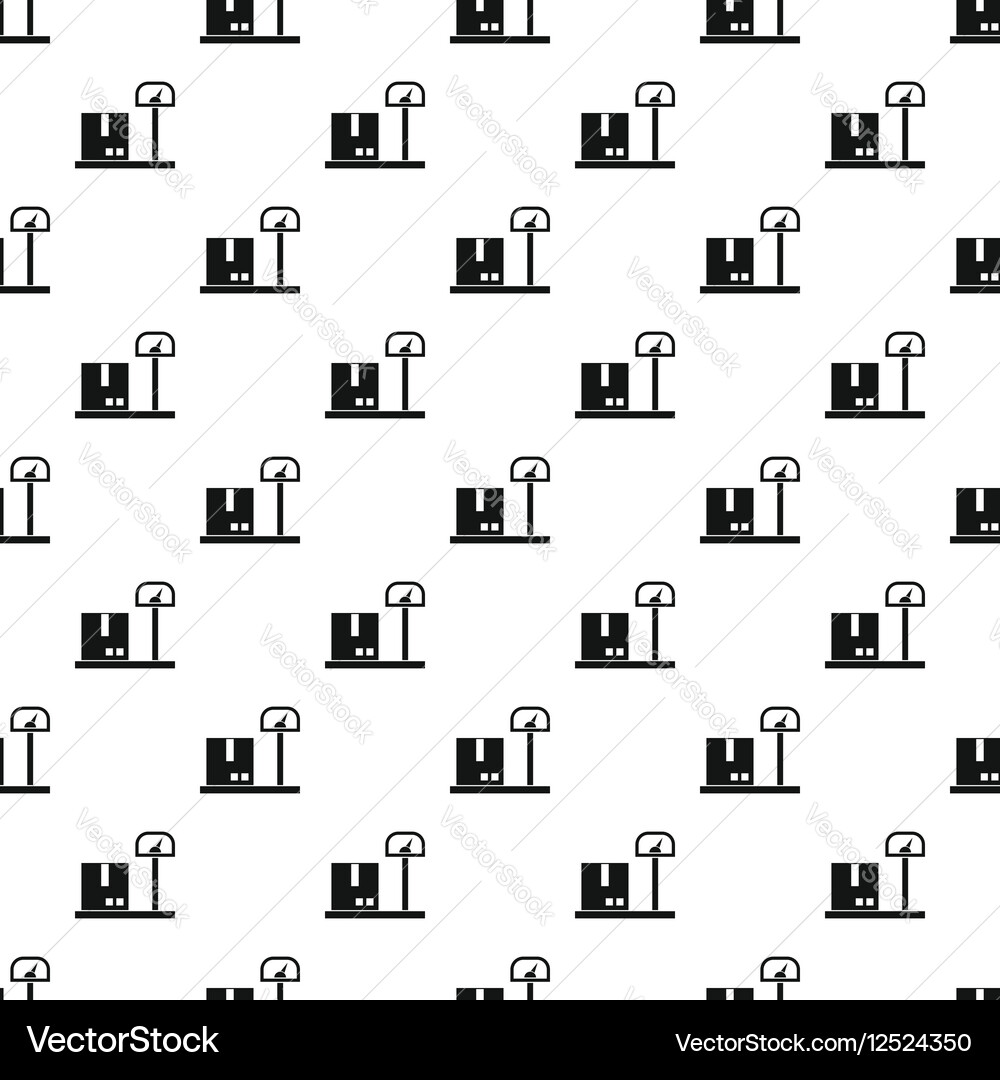 Weight scale pattern simple style Vector Image