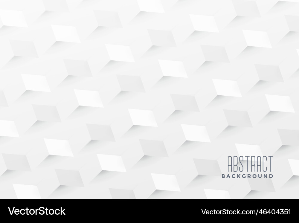 Abstract 3d zigzag style white pattern background vector image