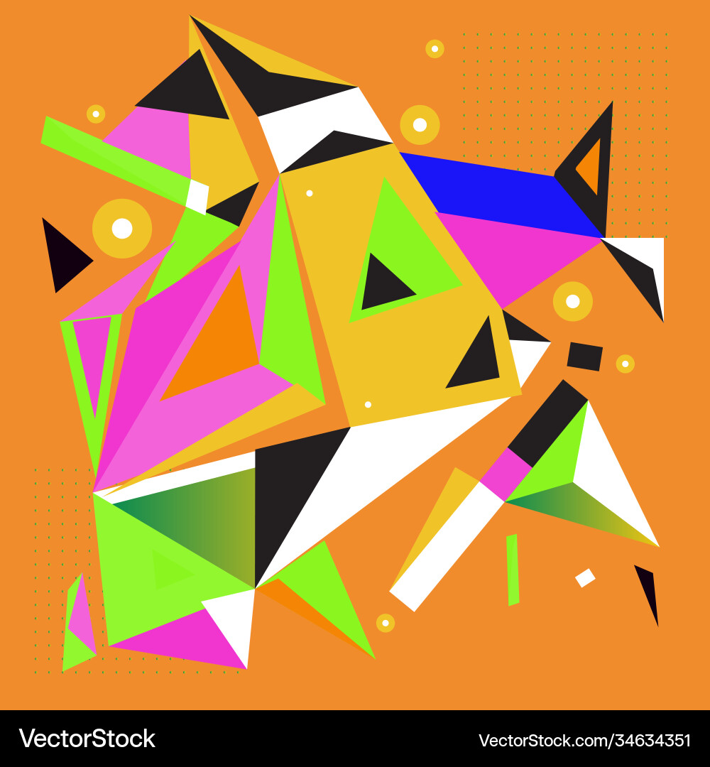 Abstract modern triangles background pattern Abstract modern triangles background pattern Vector Image