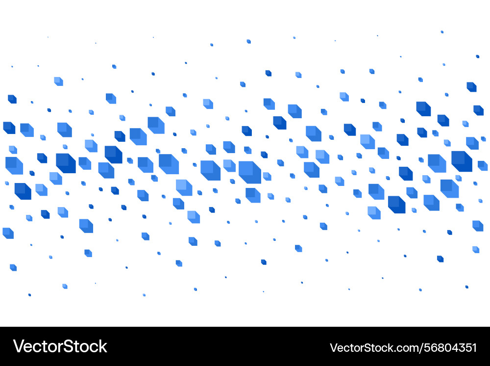 Cube pattern background geometric abstract 3d vector image