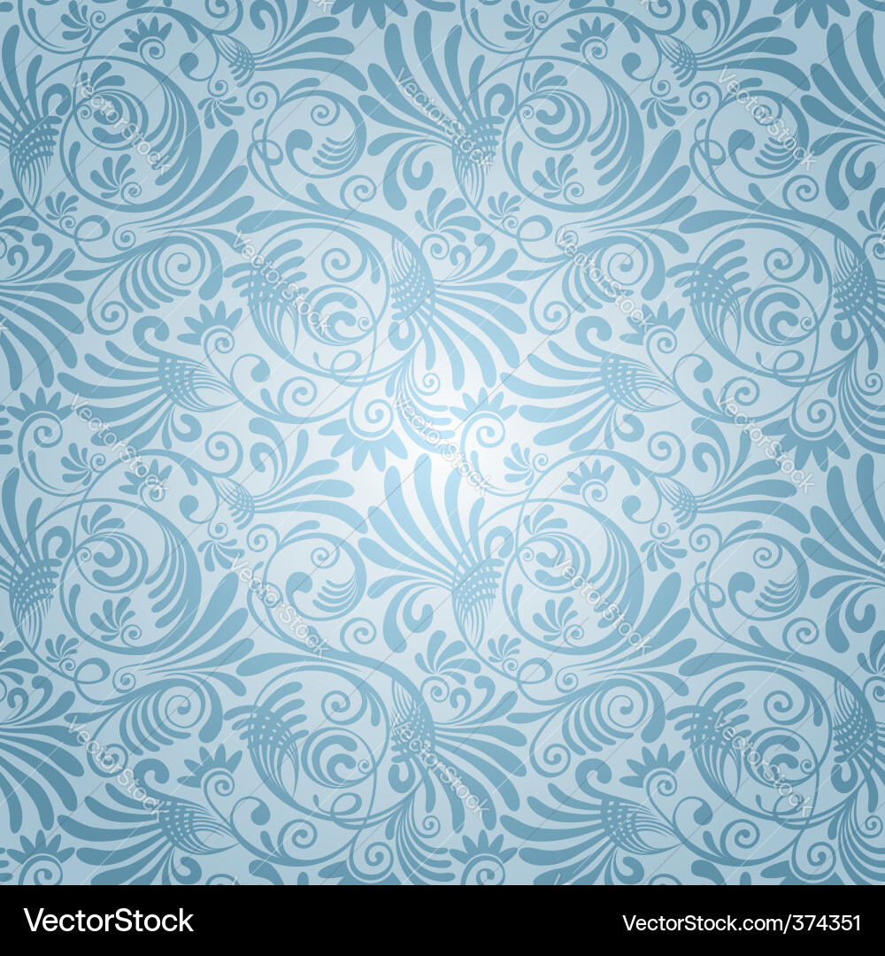 Elegant Floral Wallpaper vector image