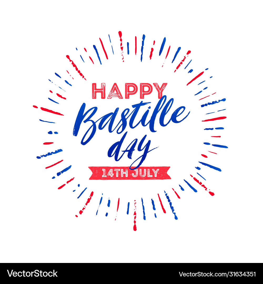French national holiday - bastille day French national holiday - bastille day vector image