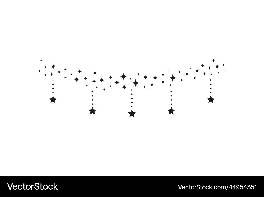 Hals Choker aus Sternen Hals Choker aus Sternen vektorbild
