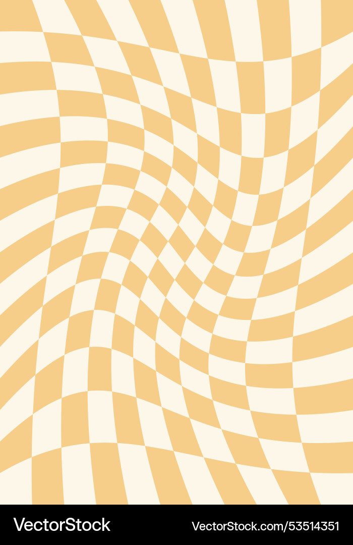 Retro checkered background with distorted squares Retro checkered background with distorted squares vector image