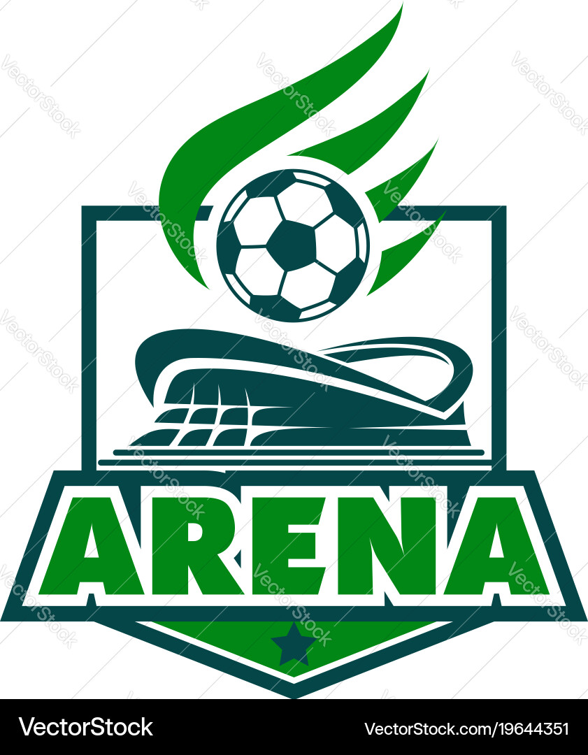 Soccer team or football college league icon Vector Image
