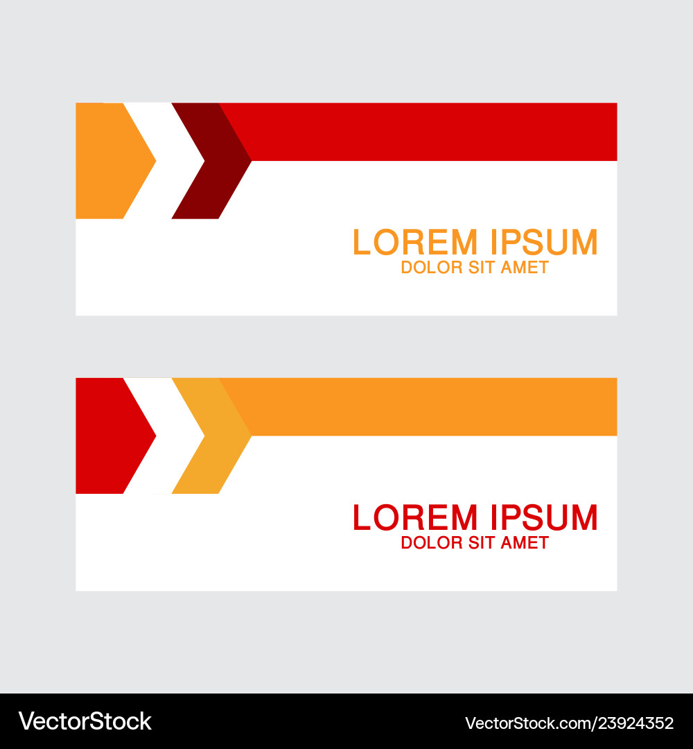 Abstract design banner web template vector image