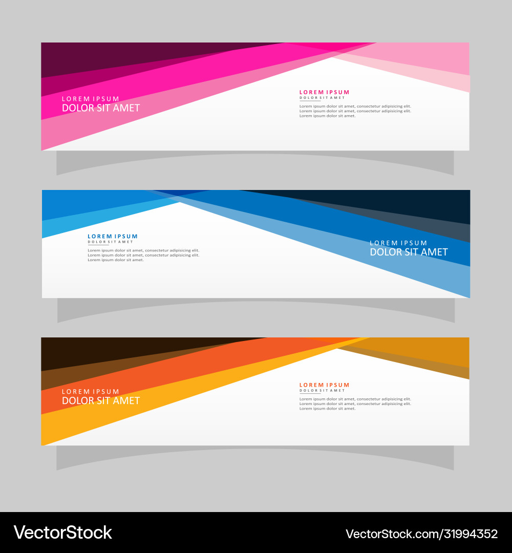 Abstract design banner web template Abstract design banner web template vector image