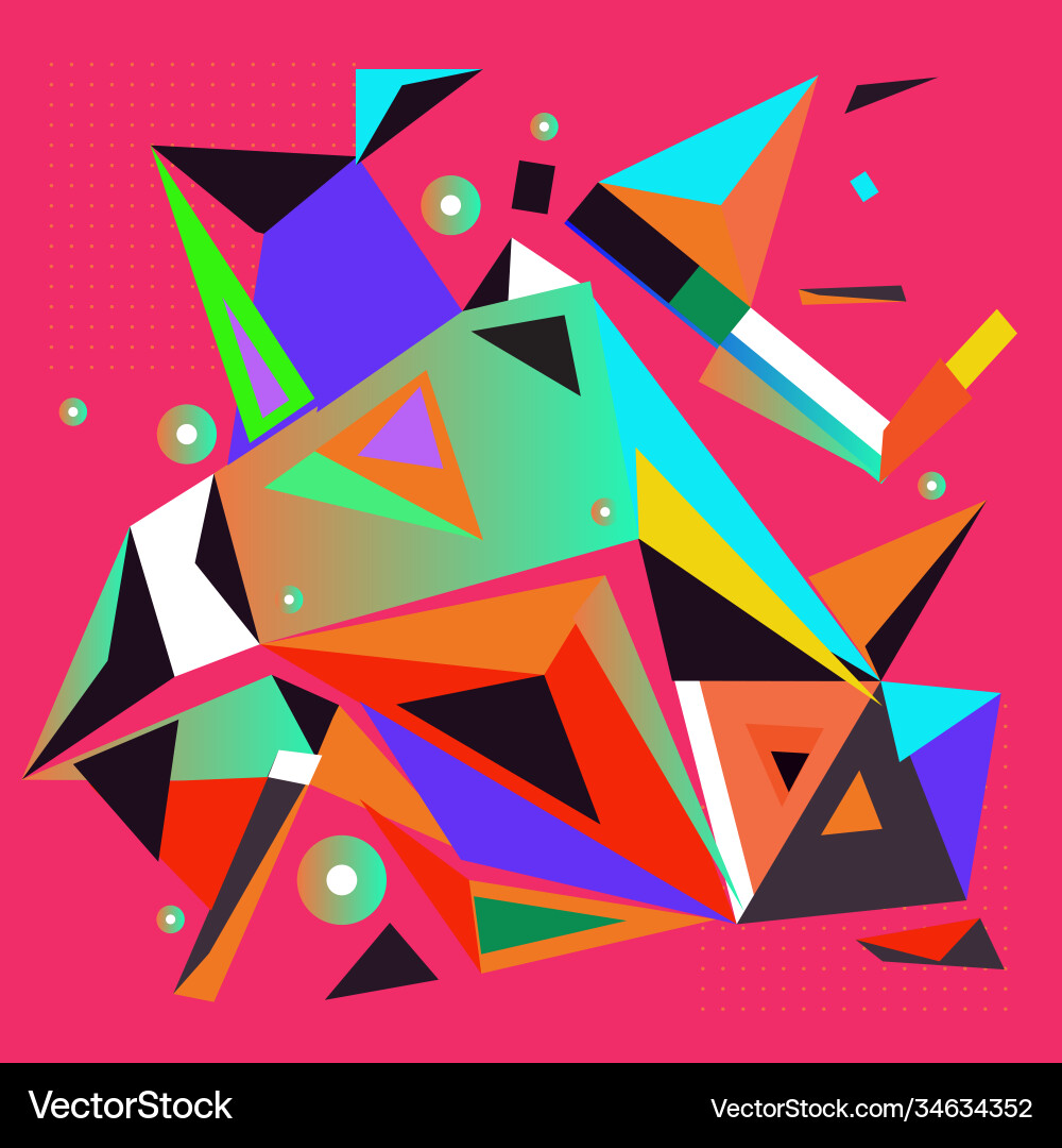Abstract modern triangles background pattern Abstract modern triangles background pattern Vector Image