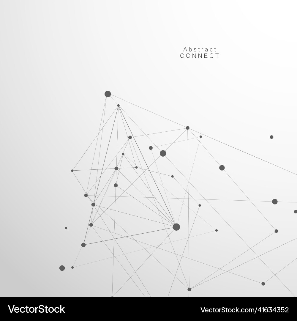 Abstract polygonal connecting dots Abstract polygonal connecting dots vector image