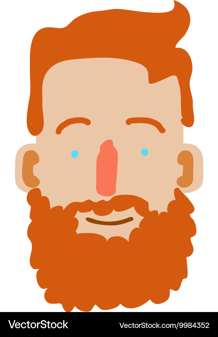Cartoon man face Royalty Free Vector Image - VectorStock