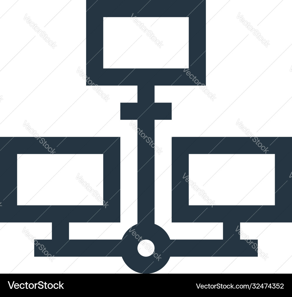 Distributed database icon Vector Image