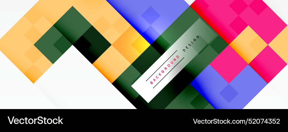 Dynamic colorful squares background Dynamic colorful squares background Vector Image