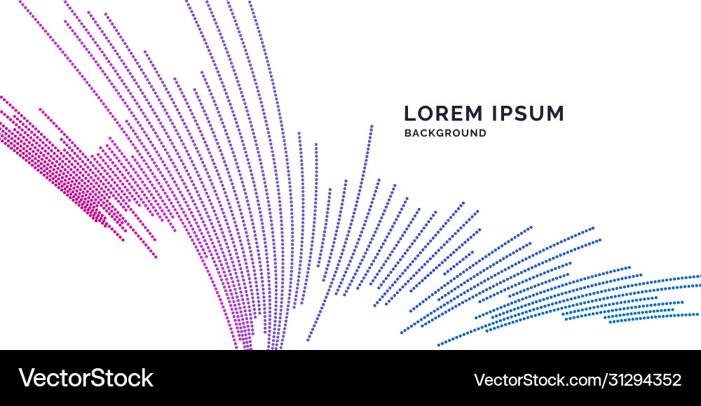 Dynamic Wave Particle Background vector image