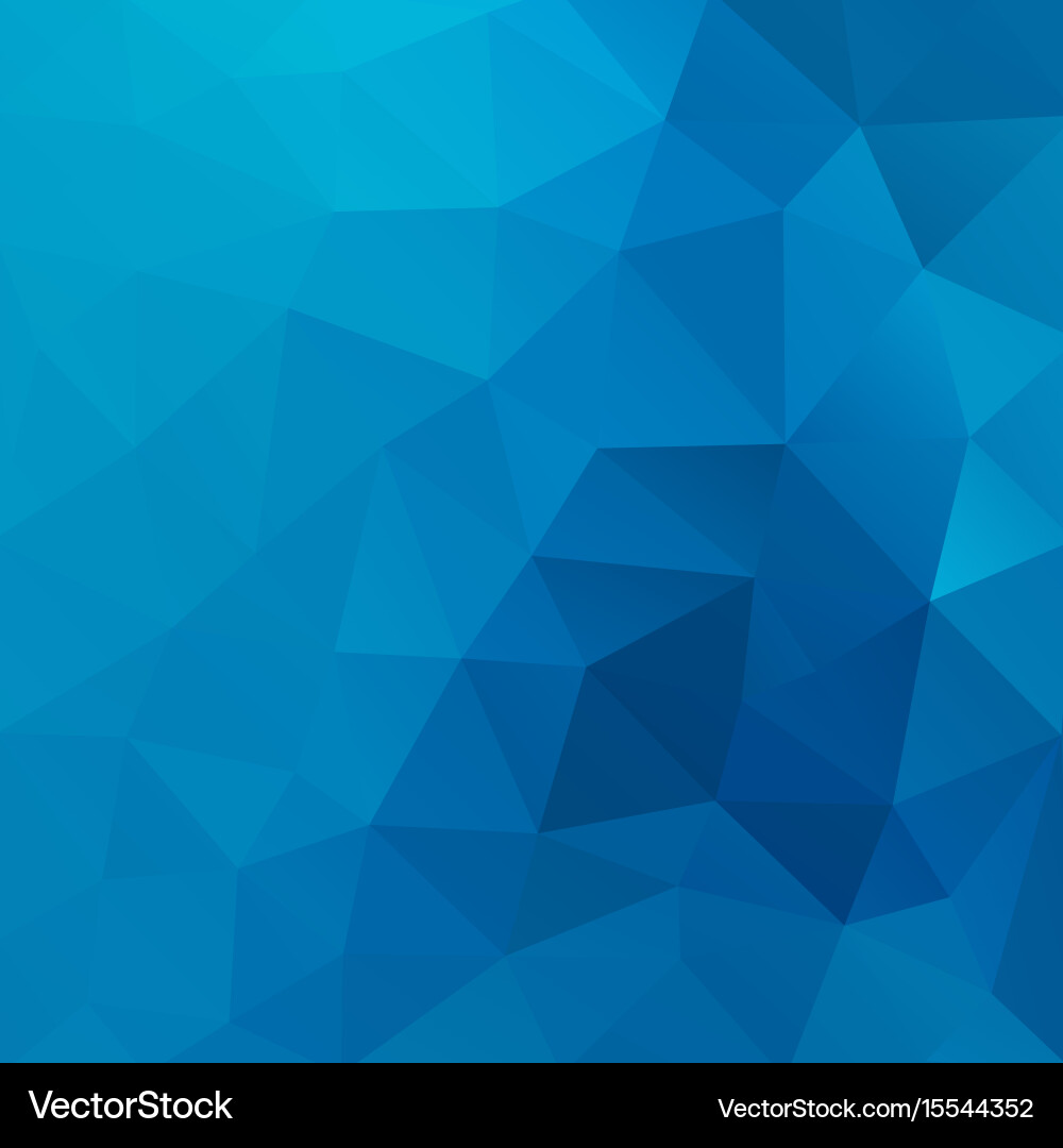 Geometric Blue Triangle Background Vector Image