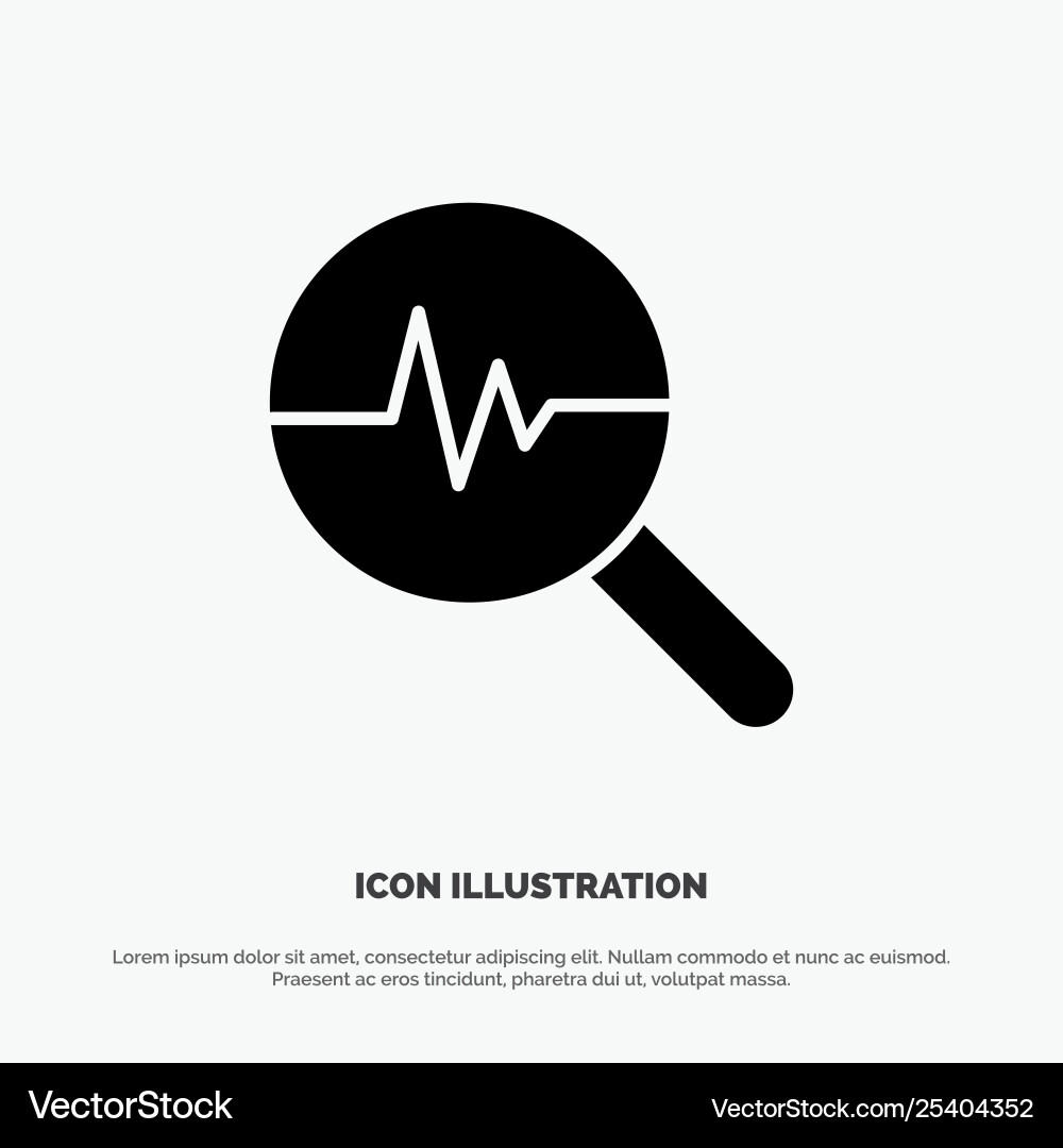 Graphic info graphics graph search chart solid Graphic info graphics graph search chart solid vector image