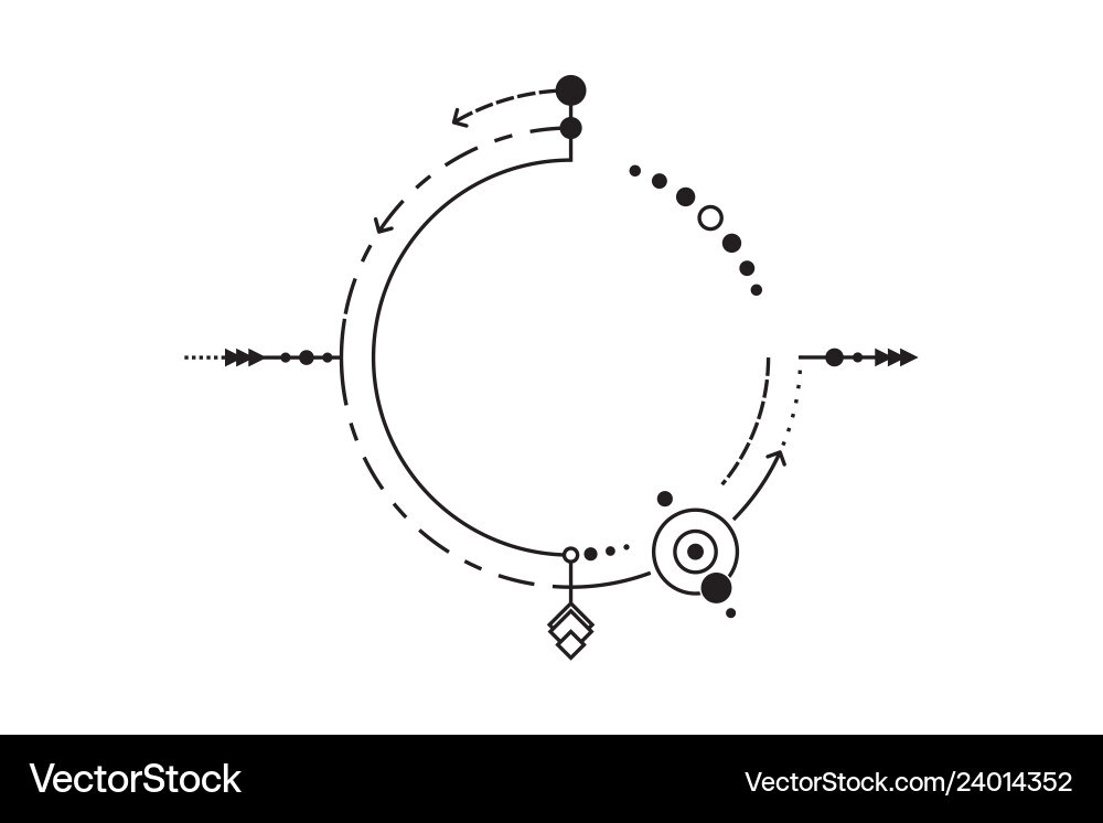 Minimalistic design lines frame for text Minimalistic design lines frame for text vector image