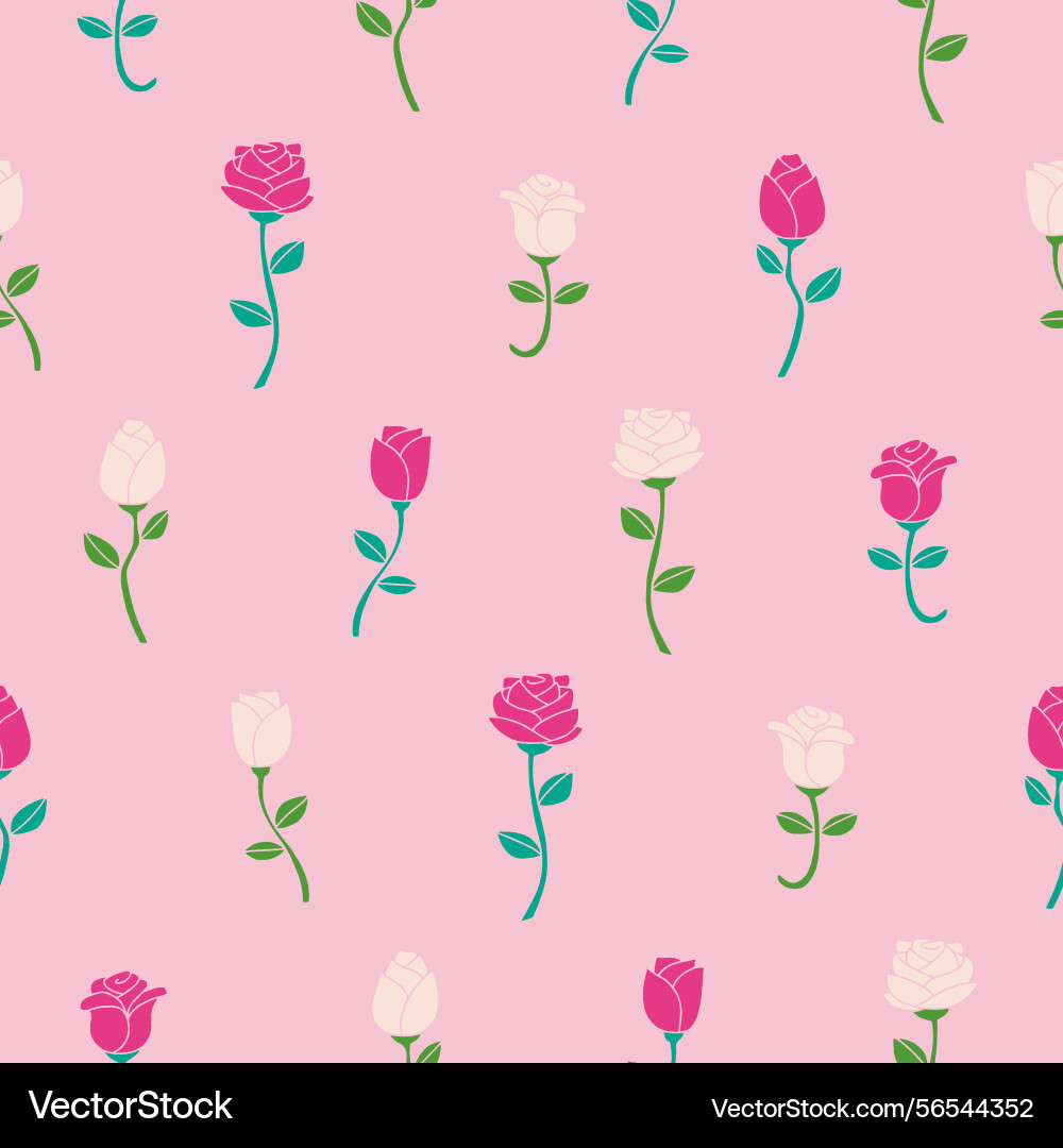 Rose flower seamless pattern background for print Rose flower seamless pattern background for print vector image
