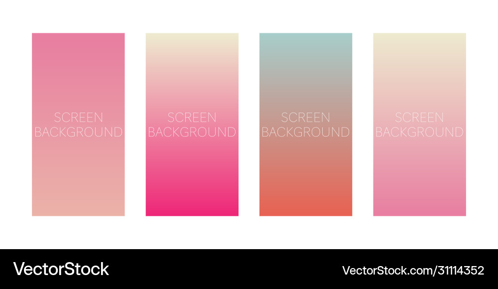 Set gradient backgrounds for device screen Set gradient backgrounds for device screen vector image