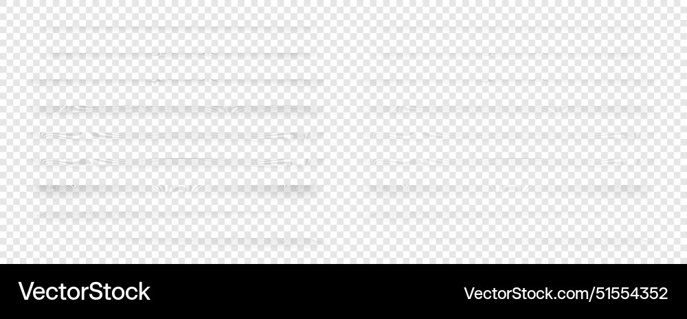 Shadows transparent realistic paper shadow effect Shadows transparent realistic paper shadow effect vector image