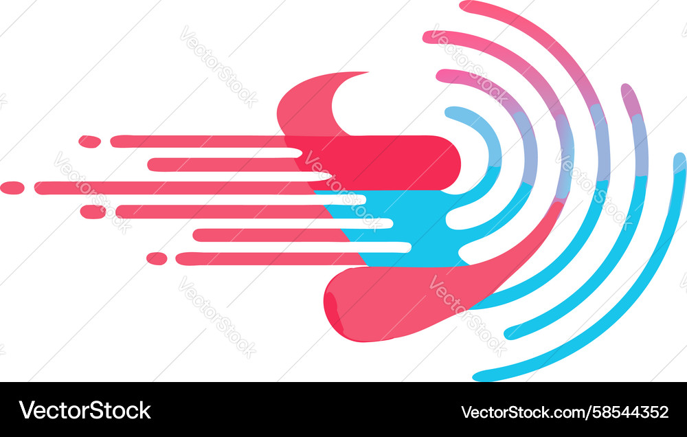 Speed Flow Abstract Lines Vector Image