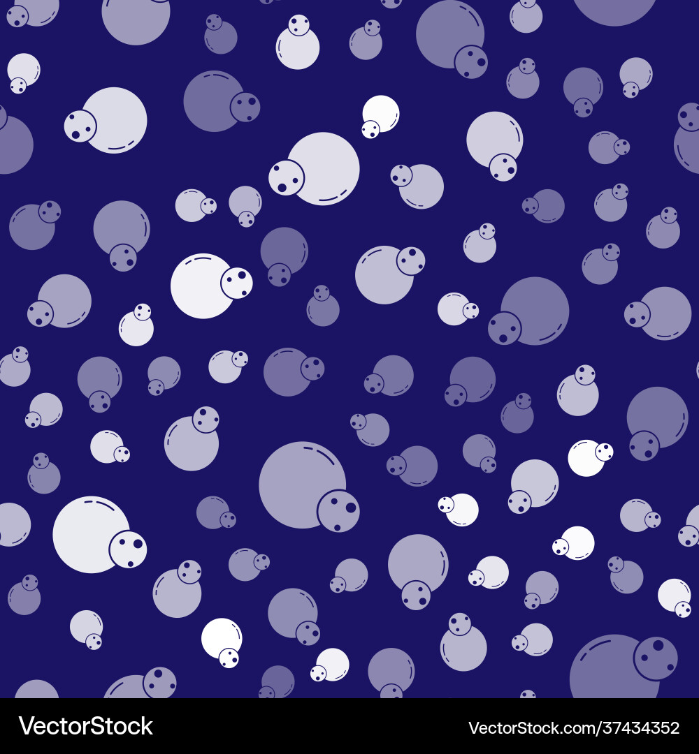 White planet icon isolated seamless pattern vector image