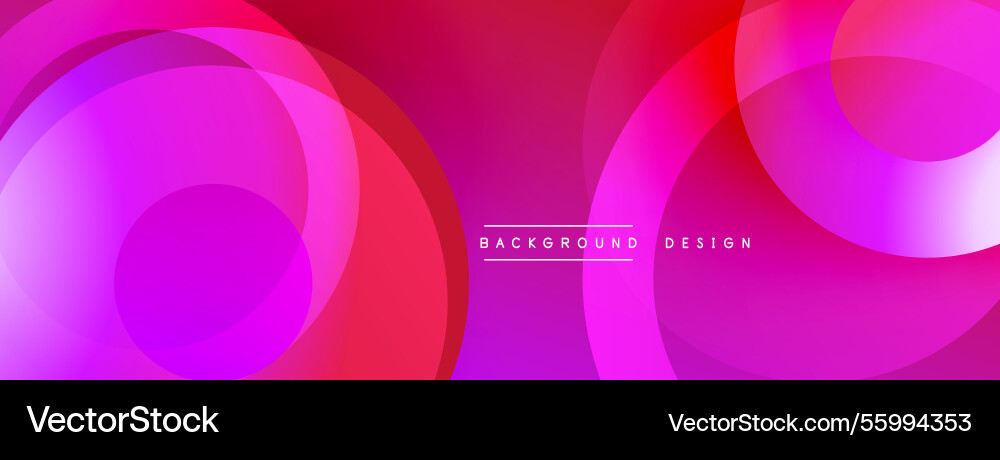 Abstract composition with layered circular Vector Image