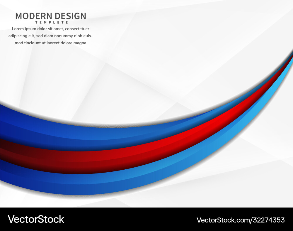 Abstract curve red and blue vibrant layer Abstract curve red and blue vibrant layer vector image