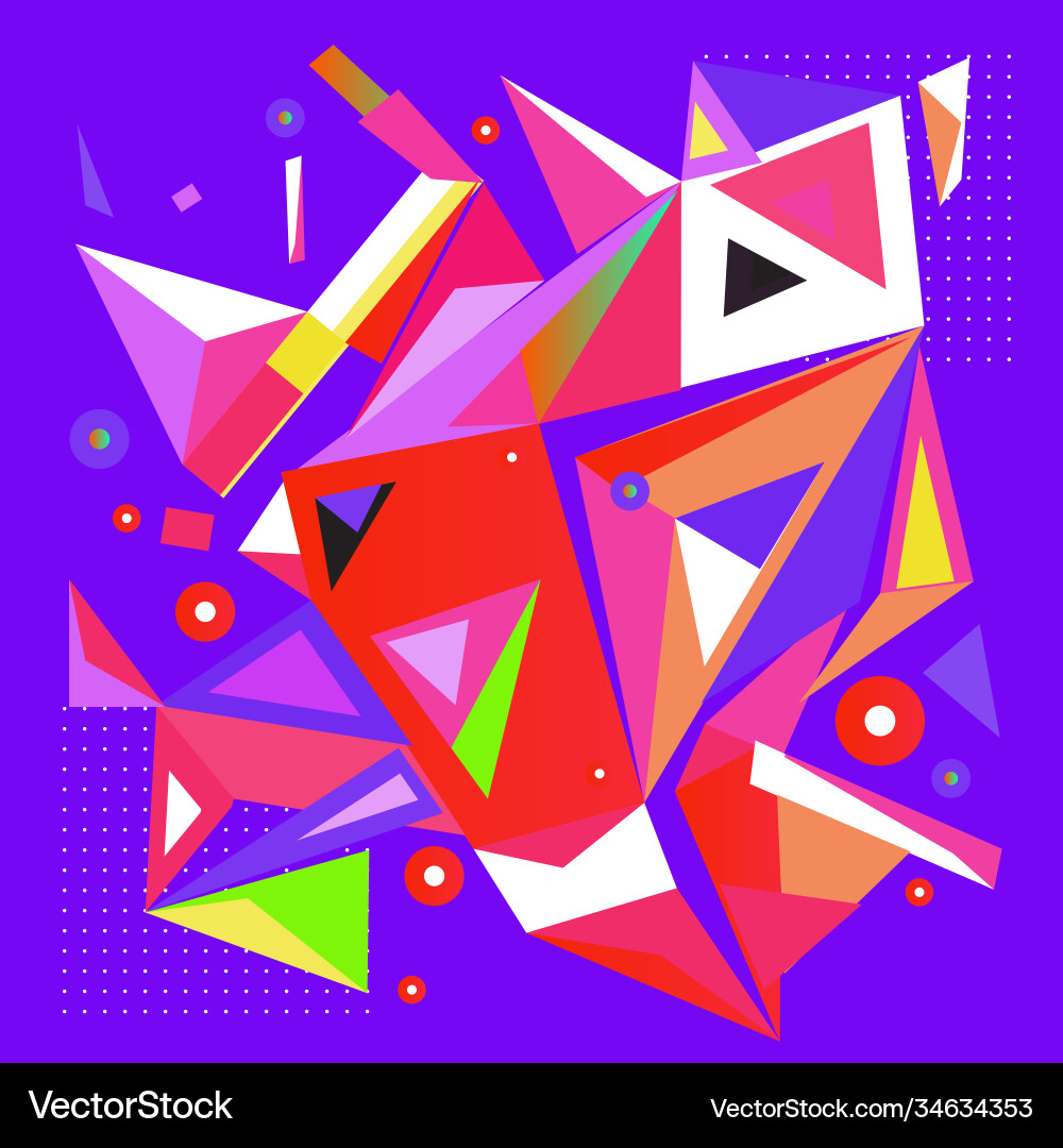 Abstract modern triangles background pattern vector image