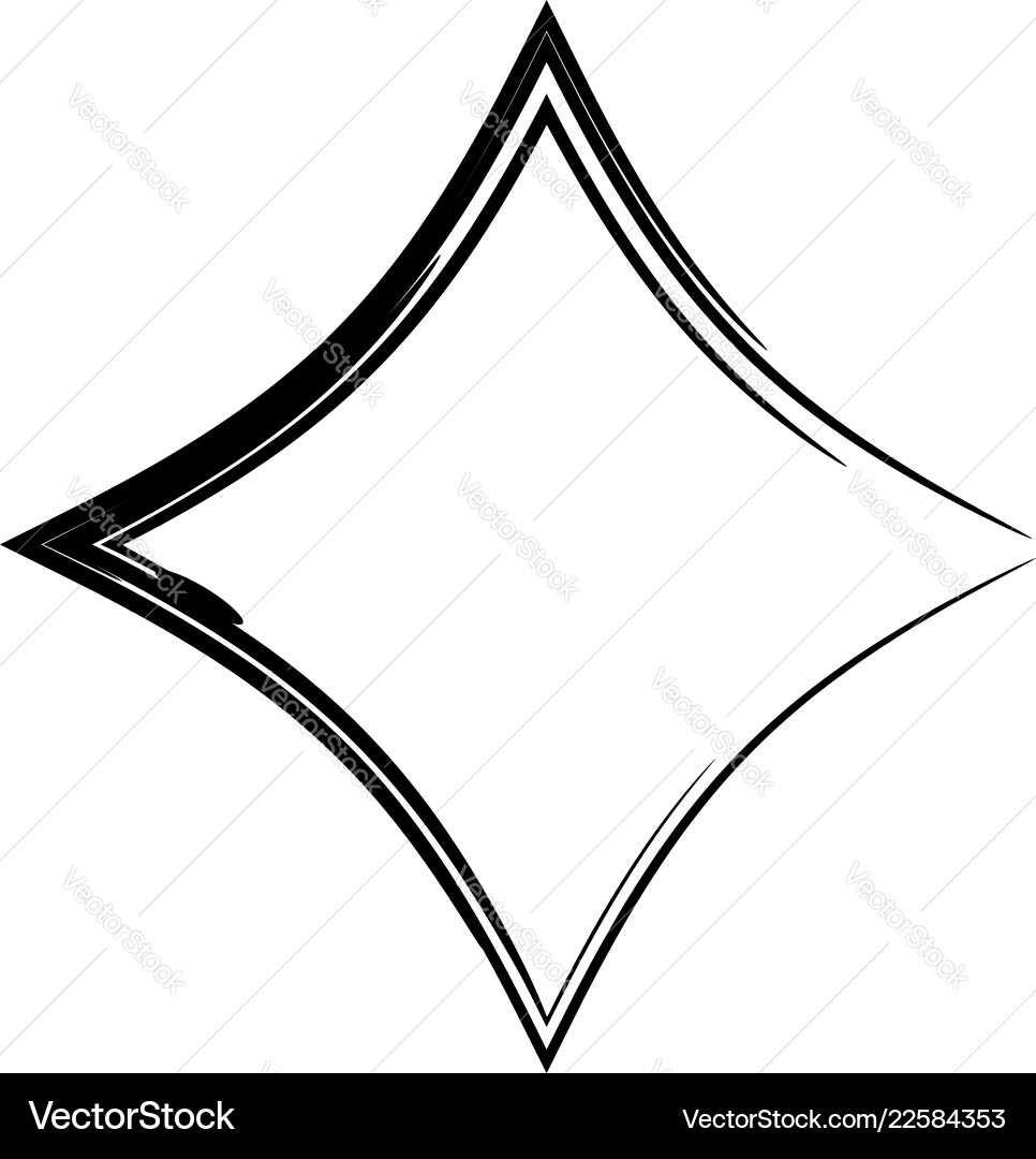 Contour shape with different distortion effect Contour shape with different distortion effect Vector Image