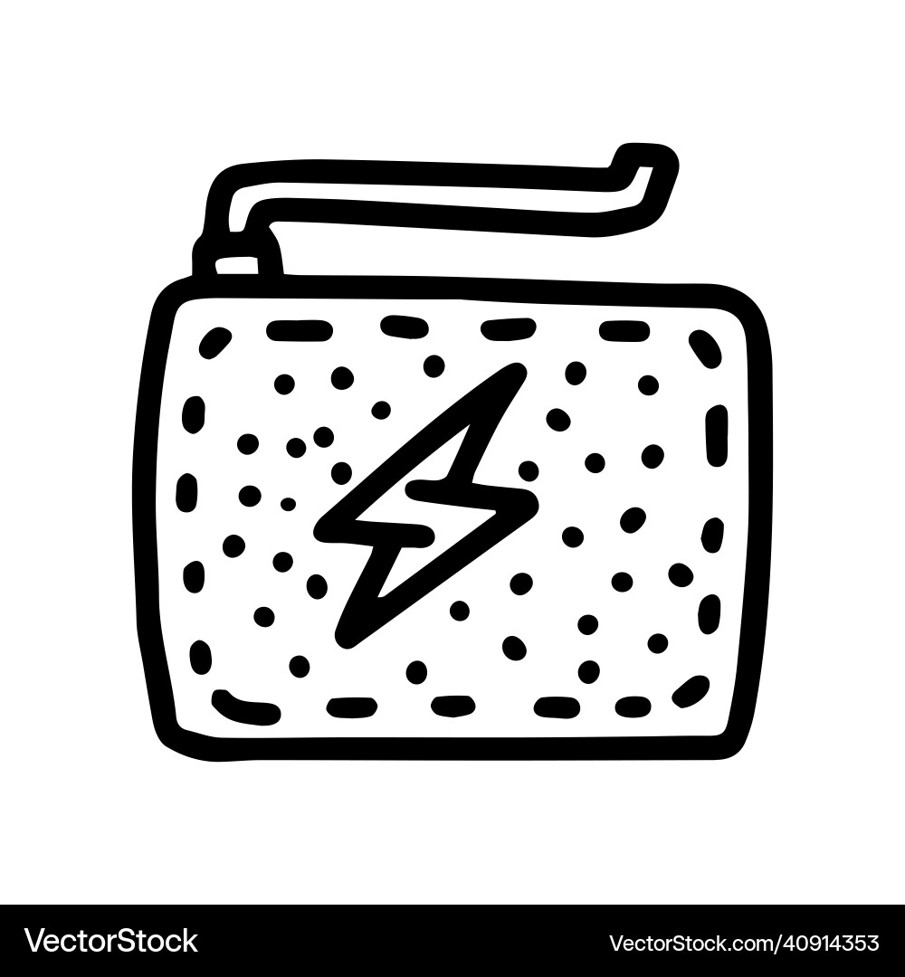 Elektrische beheizte Mattenlinie doodle einfache Ikone Elektrische beheizte Mattenlinie doodle einfache Ikone vektorbild