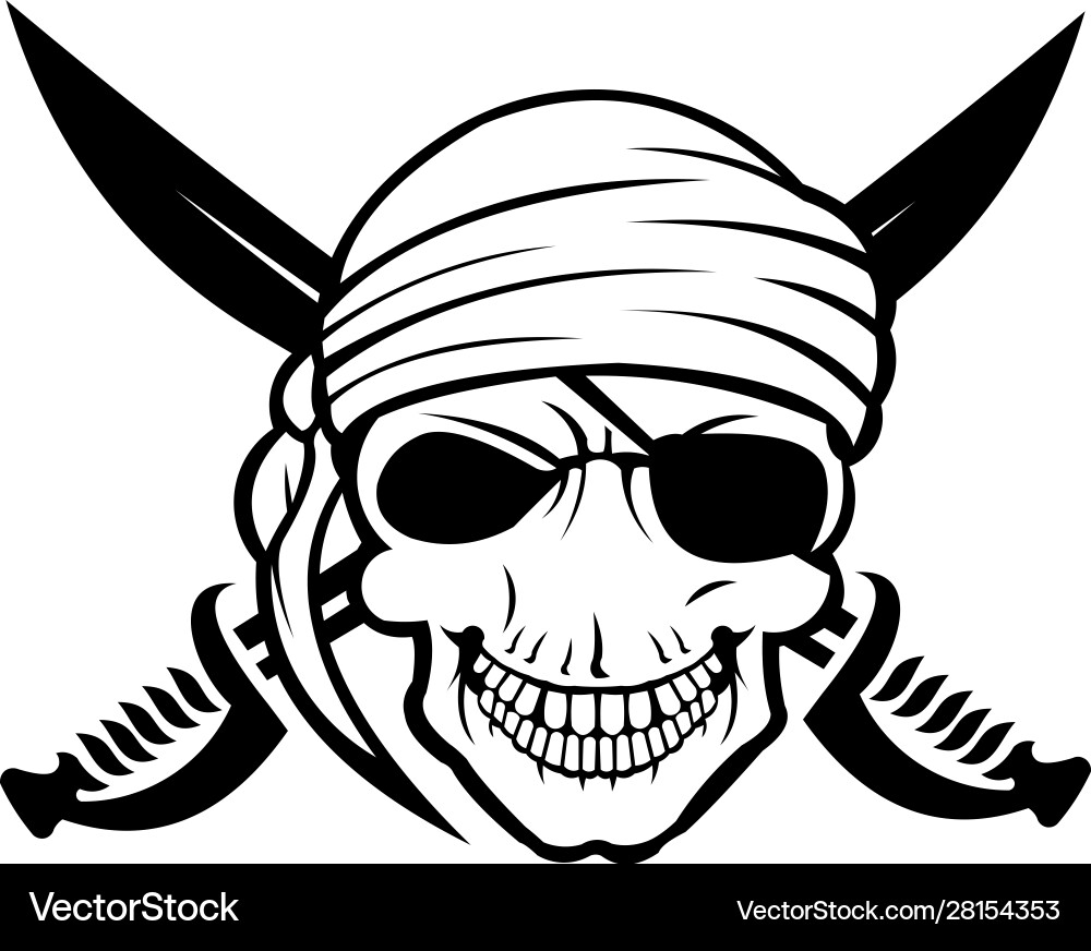 Pirate captain and knife Pirate captain and knife Vector Image