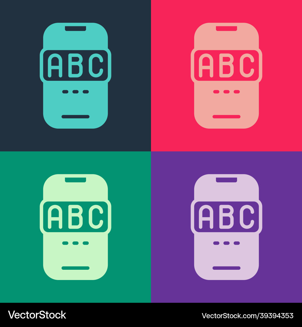 Pop art e-learning of different foreign languages Vector Image