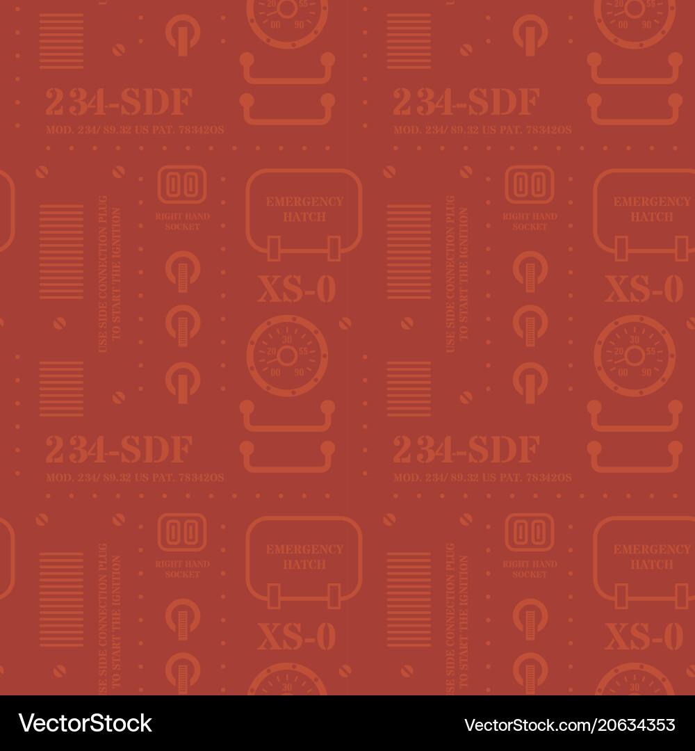 Robot machine metal pattern Robot machine metal pattern vector image