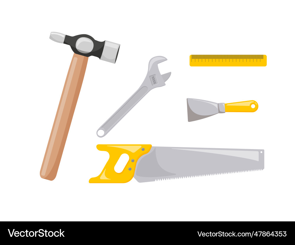 Tools a set of working Vector Image