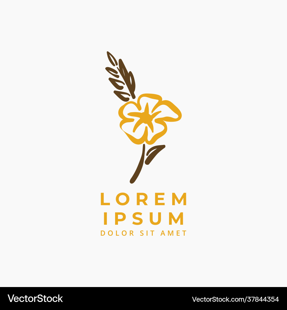 Blumen und Weizen für Backlogo Designvorlage Blumen und Weizen für Backlogo Designvorlage vektorbild