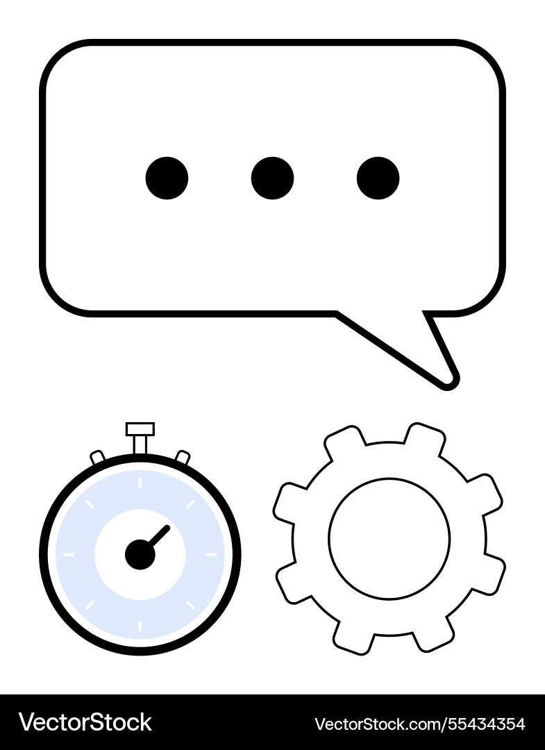 Communication efficiency and productivity Communication efficiency and productivity vector image