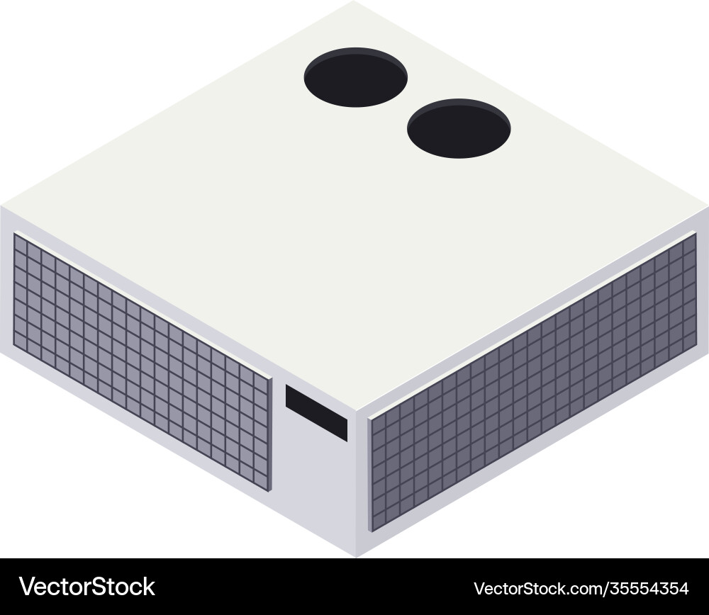 Conditioning element isometric composition Conditioning element isometric composition vector image