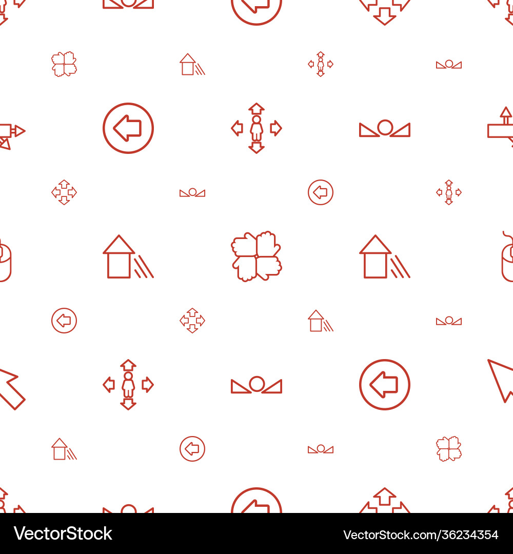 Cursor icons pattern seamless white background Vector Image